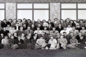Bilde av Sandar Yrkesskole 1953 - 54